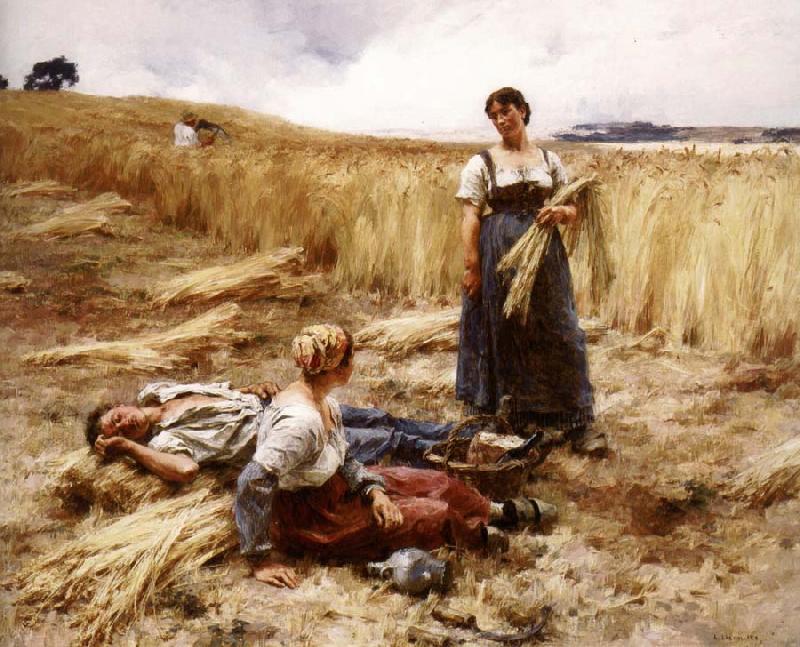 Leon Lhermitte Harvesters at Mount Saint-Pere